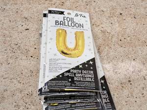 lot 2766 image: Lot of (7) La Fete 16 Foil Balloons - U
