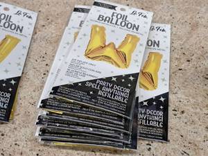 lot 2768 image: Lot of (6) La Fete 16 Foil Balloons - W