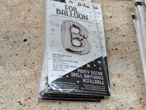 lot 2771 image: Lot of (6) La Fete 16 Foil Balloons - B