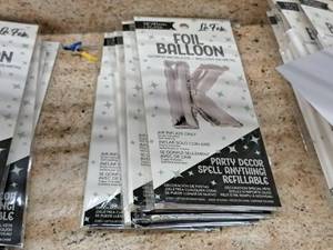 lot 2777 image: Lot of (5) La Fete 16 Foil Balloons - K