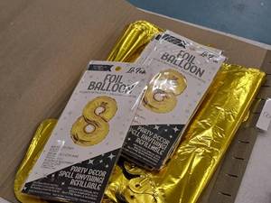 lot 2792 image: Lot of (10) La Fete 16 Foil Balloons - #8