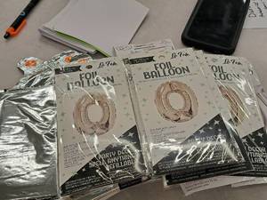 lot 2794 image: Lot of (10) La Fete 16 Foil Balloons - #0