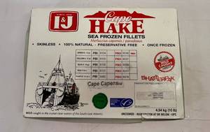 lot 35 image: K. 10lbs Hake Sea Frozen Fillets