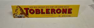 lot 200 image: II. 12.6oz Large Toblerone Swiss Chocolate with Honey & Almond Nougat
