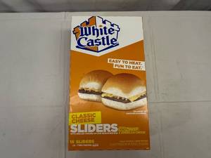lot 43 image: G. 1x 16 White Castle Cheese Sliders(8-2Packs)