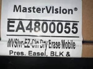 lot 6 image: Master Vision-Mobile Dry Erase Easel