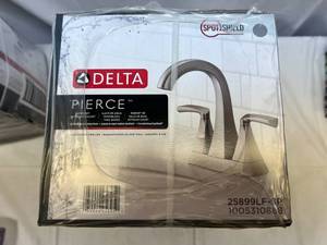 lot 9 image: MM. Delta 2 Handle Faucet-Pierce