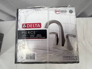 lot 10 image: MM. Delta 2 Handle Faucet-Pierce