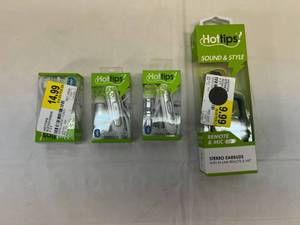 lot 22 image: MM. 4 Hot tips Stereo Ear Buds