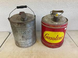lot 31 image: Metal Fuel Cans