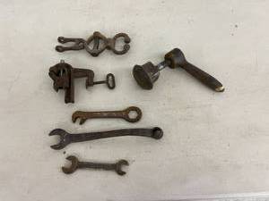 lot 19 image: Vintage Hand Tools & Clamp on Vise