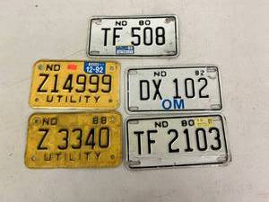 lot 56 image: ND License Plates