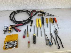 lot 74 image: Screwdrivers, Jumper Cables & Small Wrenches