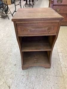 lot 132 image: Wood Telephone Table