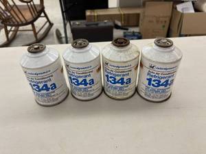 lot 191 image: 4 Full Cans 134a Refrigerant