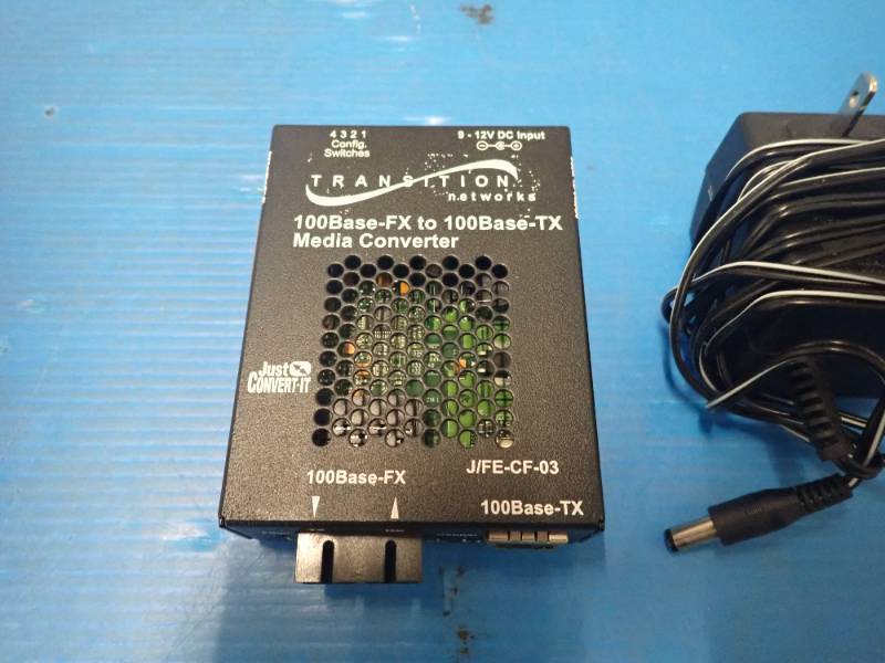 Transition Networks&nbspJFE-CF-03 with power adapter&nbsp