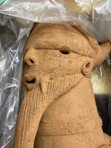 lot 42 image: Ancient African Terracotta Nok Figure wPaperwork