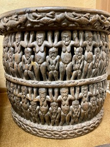 lot 36 image: Large & Impressive Bamileke Chief or Orators Stool