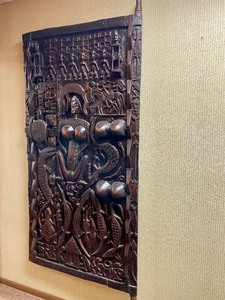 lot 72 image: Massive & Amazing Relief Carved Dogon Door