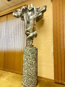 lot 2 image: Monumental Abstract Sculpture by Czech Sculptor Jaroslav Vacek