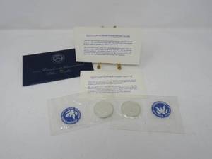 1971 Eisenhower Uncirculated Silver Dollar  2 sealed uncirculated  40% silver dollar coins