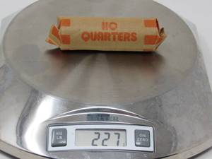 Mystery lot $10 roll of old  silver Quarters 227 gr