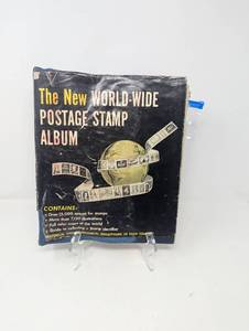 Vintage Postage Stamp Album with Stamps
