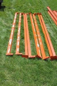 Set of 8 8 Heavy-duty Pallet Racking Beams