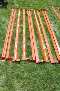 Set of 10 8 Heavy-duty Pallet Racking Beams