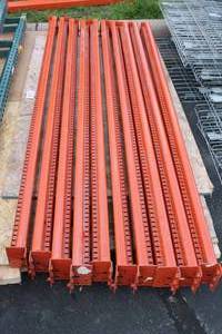 Set of 10 8 Heavy-duty Pallet Racking Beams