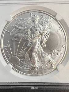 2021 AMERICAN SILVER EAGLE NGC MS69