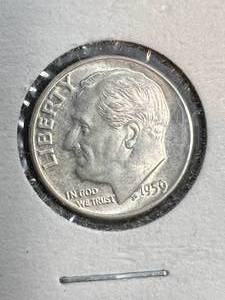1959-D US ROOSEVELT DIME BU