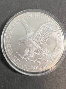 2024 AMERICAN SILVER EAGLE 1 TROY OZ .999 FINE SILVER IN AIRTITE