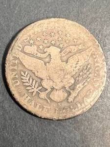 1913-S US BARBER HALF DOLLAR