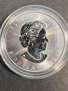 2019 CANADIAN MAPLE LEAF 1 TROY OZ .9999 FINE SILVER IN AIRTITE