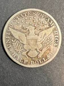 1913-D US BARBER HALF DOLLAR