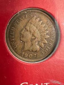 1907 US INDIAN HEAD CENT