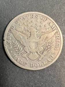 1915 US BARBER HALF DOLLAR