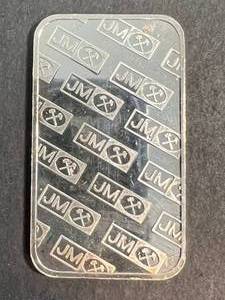 1 TROY OZ .999 FINE SILVER JOHNSON MATTHEY BAR