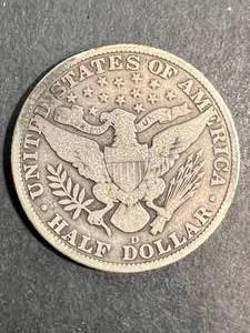 1915-D US BARBER HALF DOLLAR