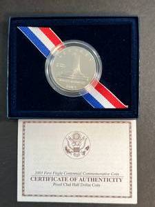 US MINT FIRST FLIGHT CENTENNIAL COMMEM COIN PROGRAM