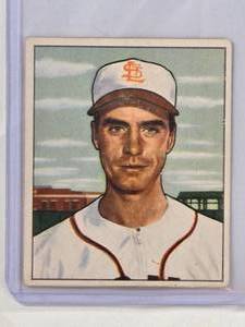lot 14 image: Billy DeMars 1950 Bowman Gum No. 252 Vintage Baseball Cards