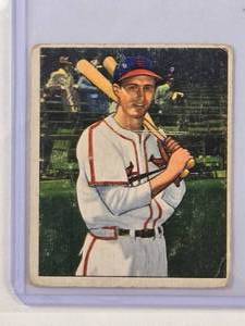 lot 15 image: Harry Walker 1950 Bowman Gum No. 180 Vintage Baseball Cards