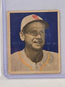 lot 19 image: Jerry Priddy 1949 Bowman Gum No. 4 Vintage Baseball Cards