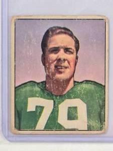 lot 33 image: Vic Sears 1950 Bowman Gum No. 94 - Vintage Football Cards