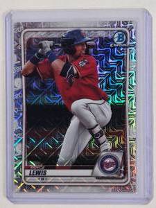 lot 37 image: Royce Lewis 2020 Bowman Chrome Mega Box Refractor No. BCP-93