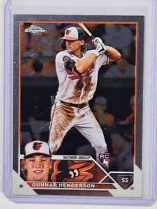 lot 50 image: Gunnar Henderson Rookie 2023 Topps Chrome No. 2