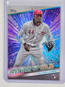 lot 59 image: Elly De La Cruz Rookie 2024 Topps Stars of MLB No. SMLB-23