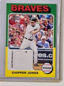 lot 61 image: Chipper Jones Relic 2011 Topps Lineage No. 75R-CJ