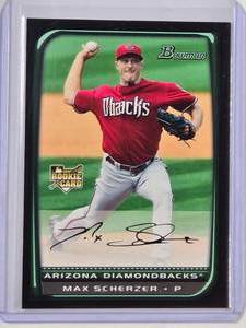 lot 68 image: Max Scherzer Rookie 2008 Bowman No. BDP33
